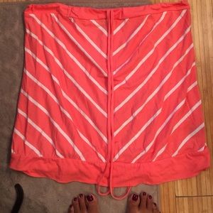 Coral and white tank(1)