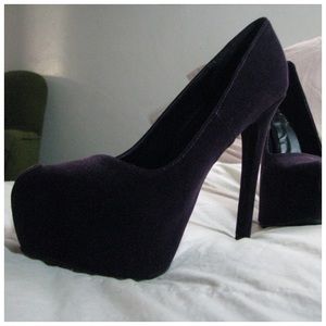 Qupid Deep Purple Heels Size 7.5 👠 NWOT