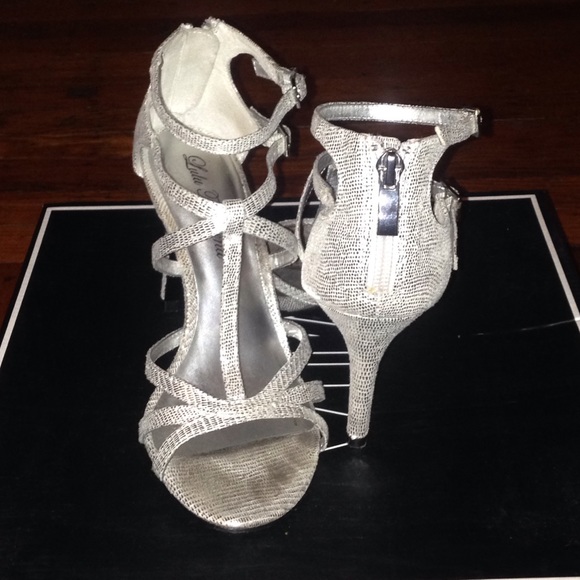 Lulu Townsend Strappy Silver Sandals