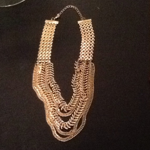 Gold multi  necklace