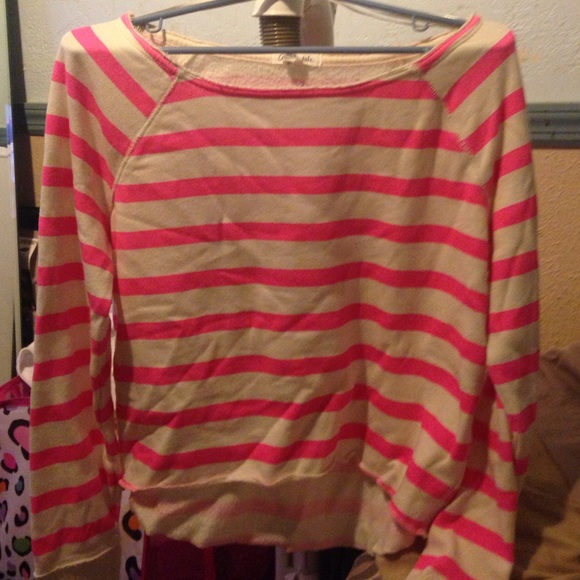 stripped cropped sweater