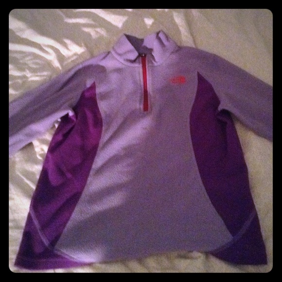 A dark and light purple sweatshirt