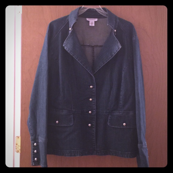 Nine West Blue Denim Jacket