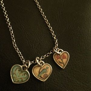 Brighton hearts pendant with double sided detail❤️