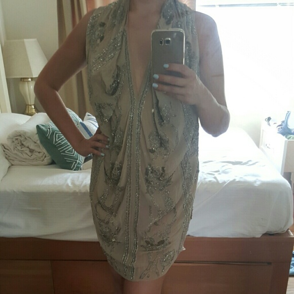 AllSaints Hand made beaded dress