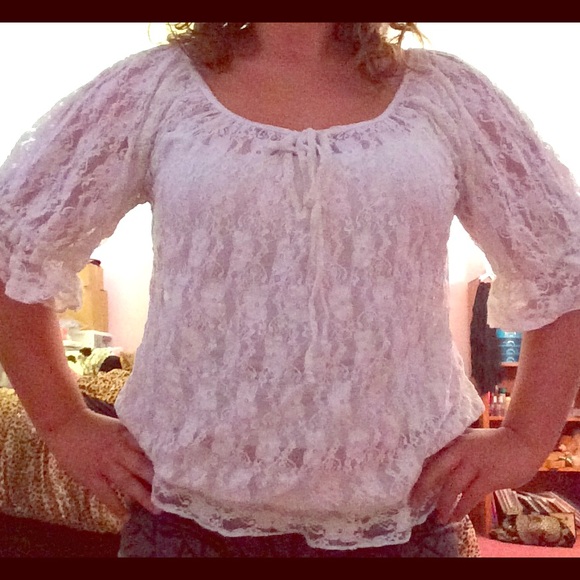 White Lace Shirt