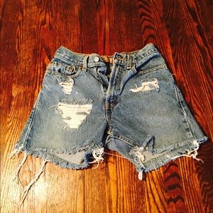High Waisted Original Levi's Shorts