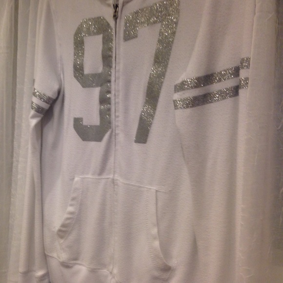 white with Silver Sparkly Accents and numbering - Picture 3 of 3