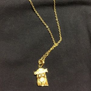 Neclace/chain Jesus costume jewelry. Adjustable