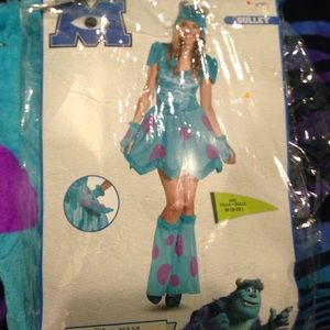 A four piece Sully from monsters Inc. costume