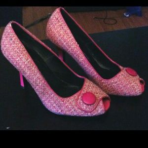 Chinese Laundry Peek-a-Boo Toe Heels