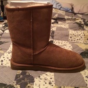 Camel UGG ankle mini boots