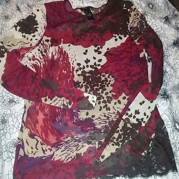Kenneth Cole print top