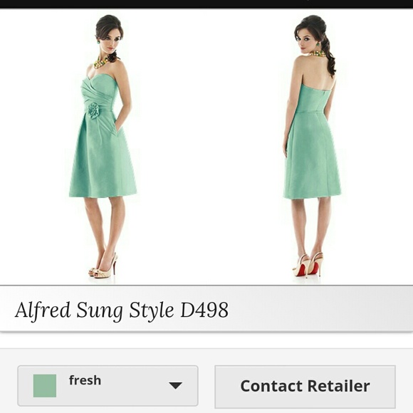 Alfred Sung Bridesmaid Dress - no belt/flower