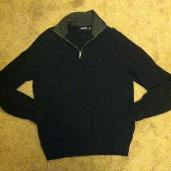 Nautica 1/4 zip cotton sweater