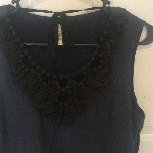 j crew navy blouse
