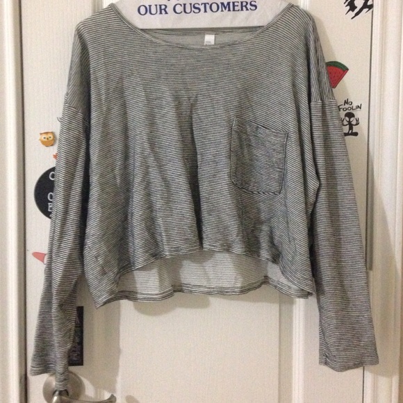 loose aa striped top