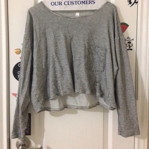 loose aa striped top
