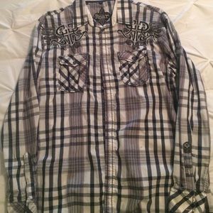 Roar Men's Affliction style dress shirt