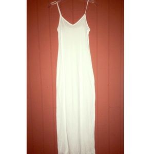 American Apparel Jersey Maxi Dress White XS
