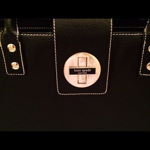 Black leather kate spade handbag