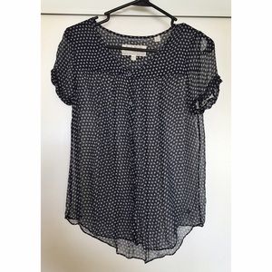 Jack Wills Sheer Navy Top