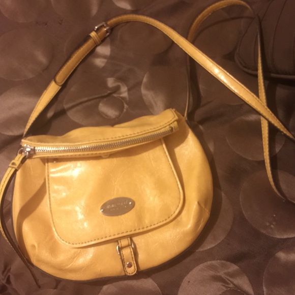 Yellow cross body Nine West purse