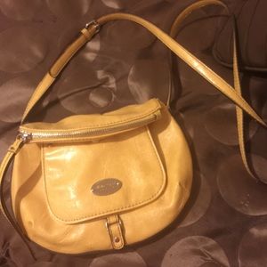 Yellow cross body Nine West purse