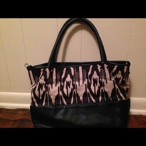 Aztec print tote handbag