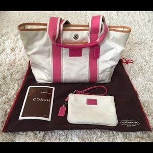 Coach Nylon Tote & Matching Wristlet