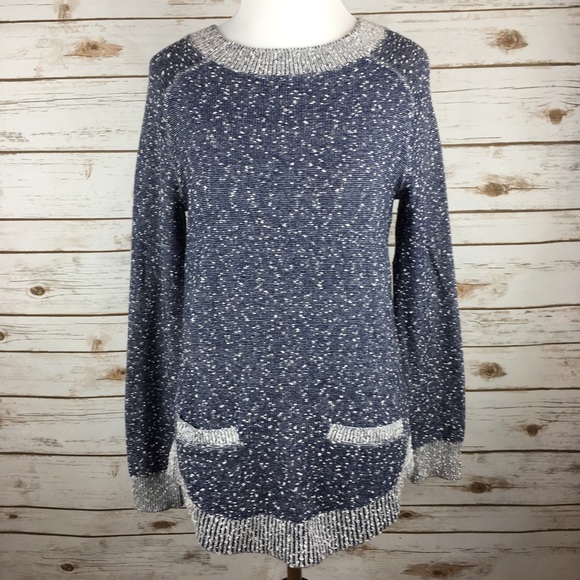LOFT Sweaters - [Lou & Grey] Blue Marled Sweater Medium