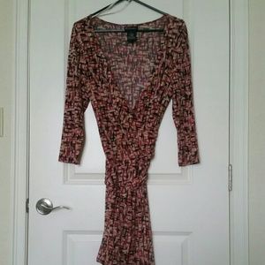 Faux wrap dress