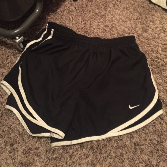 Black and white nike shorts
