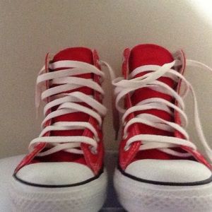 Red High Top Converse