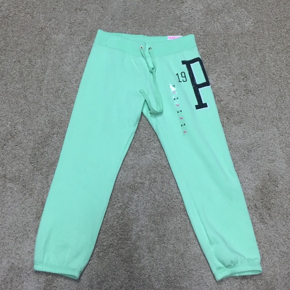 PINK Victoria's Secret Pants - Victoria's Secret women's M sweats Lime green! New
