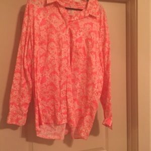 Fun button up boyfriend shirt