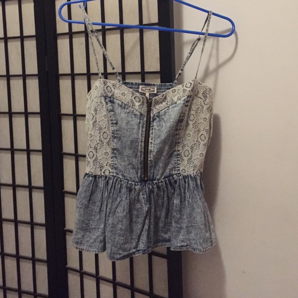 Denim top