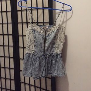 Denim top