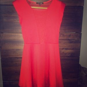 Super cute red skater dress