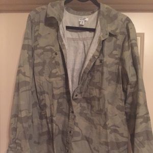 Camo button up shirt