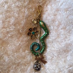Betsey Johnson snake keychain!