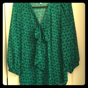 Green blouse