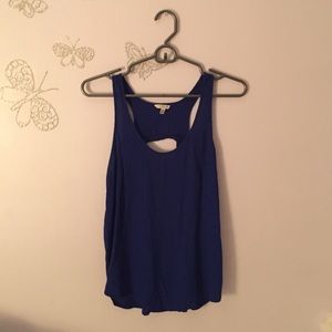 Dark blue opened back Tank top 💙