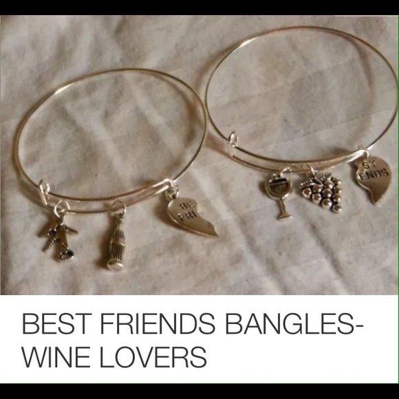 FINAL PRICE  SET BEST FRIENDS" bangles-wine lovers