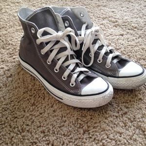 Grey hightop Converse
