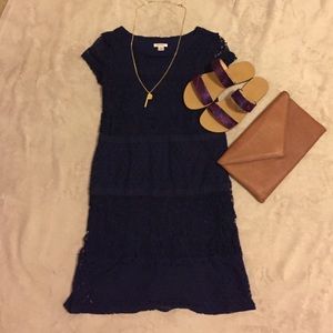 Navy Lace Dress