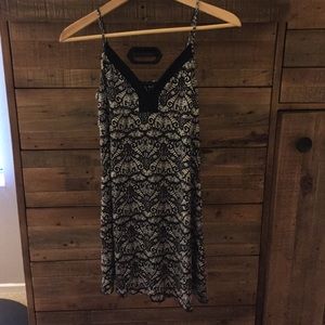 Lace printed sleep dress