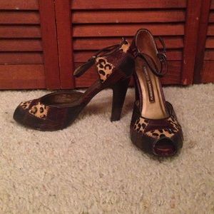 Chinese Laundry Leopard Patch Pumps