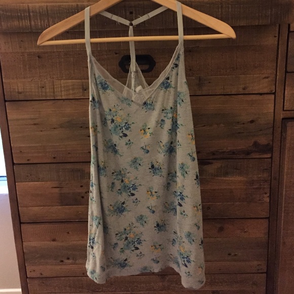 Floral racerback tank