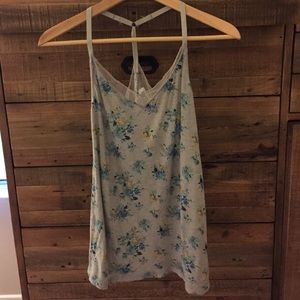 Floral racerback tank